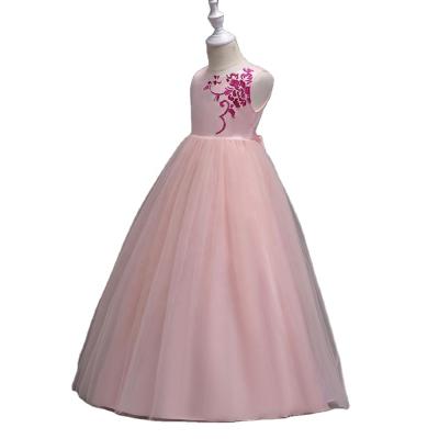 China European Girls Dress Breathable Style Puffy Bridesmaid Dresses For Kids Ball Gown Cheap Bridal Wedding Dresses For 10Y for sale