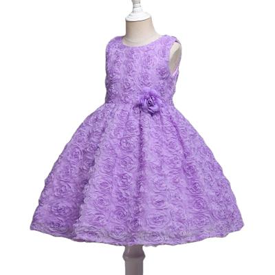 China Child Viable Sleeveless Dress For Girl 3 Years Old Sundress Wedding Bridesmaid Dress for sale