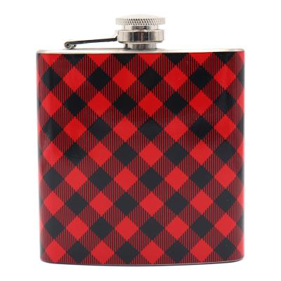 China Chinese Supplier CLASSIC Whiskey Water Transfer Hip Flask Wholesale Custom Design 6oz Hip Flask for sale