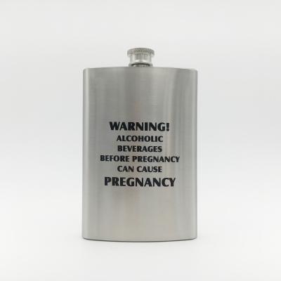 China Gift Custom Design Lids Single Portable Polished Stainless Steel 6oz Hip Flask for sale