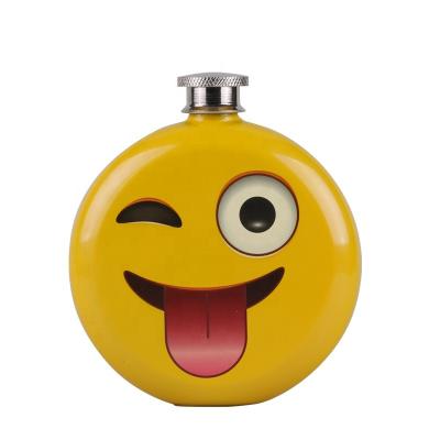 China Eco-Friendly Design Your Own Personalized Round Birthday Gift Stainless Steel Liquor Flask for sale