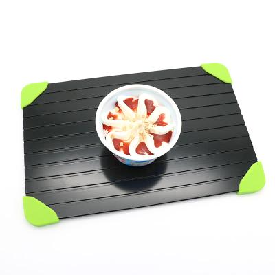 China Kitchen Safe Defroster Meat Thawing Dish Quick Food Viable Defrost Tray Magic Defrosting Tray For Frozen Foods for sale