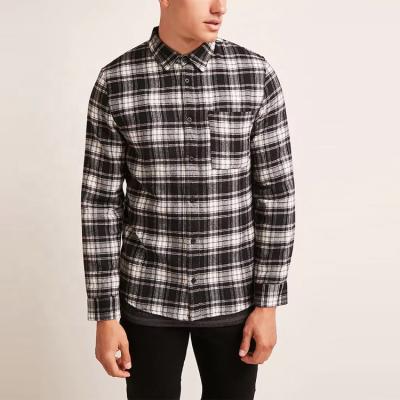 China China factory hot sale wholesale anti-pilling plaid spring flannel shirt/autumn OEM service plaid for sale