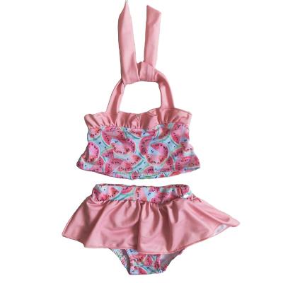 China New factory direct sales of baby boutique fashion high fashion clothing sweet watermelon children's swimsuit for sale