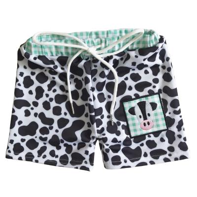 China Boys Embroidered Bull Casual Suit Tau Leopard Print Swim Summer Fashion Swimwear Shorts for sale