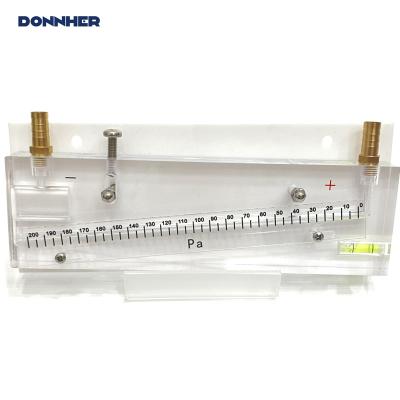 China Inclined-Vertical Gauge Type Medical Air Pressure Plastic Micro Gas Pressure Differential Gauge for sale