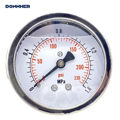 China Shanghai Professional Accurate Water Seismicoil Glycerin Filled Gauge Pressure Gauges For Liquid DH-PG150-E for sale