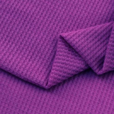 China Organic High Quality Wrinkle Resistant Plain Dyed 100% Cotton Woven Waffle Knitted Fabric for sale