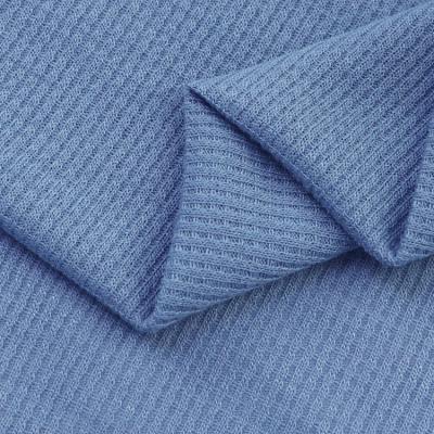 China Organic Waffle Knitted Plain Dyed 33% Rayon 67% Polyester Woven Blended Fabric for sale