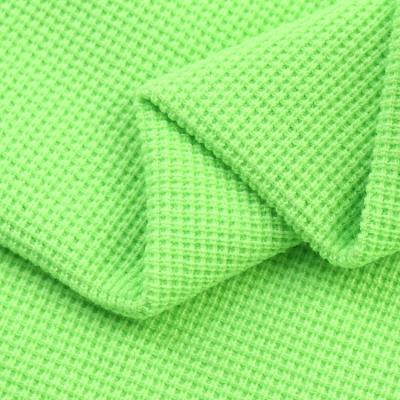 China Organic Blended Knitted Waffle Plain Dyed 65 Polyester 35 Woven Cotton Fabric For T Shirt for sale