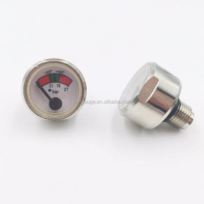 China High Quality Brass Spring Tube Pressure Gauge For Fire Extinguisher for sale