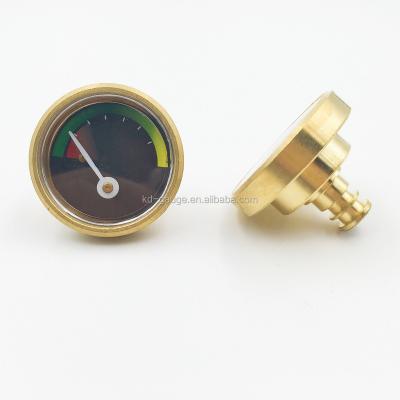 China Brass Gas Pressure Gauge With Brass Body for sale