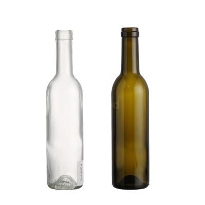 China Beverage Design Antique Bulk Wholesale Custom Cheap Clear Primary Color Ml Color By Wine Cork Beverage Bottle Glass Decal Good Quality 375 for sale