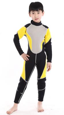 China children wet diving suit 3mm long sleeve neoprene diving wet suit for sale