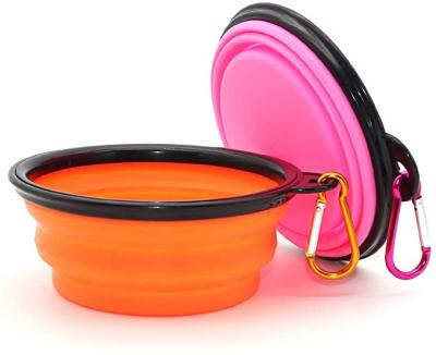 China Amazon fashion design sublimation new viable hot selling luxury accessories drinking modern simple collapsible water food pet bowls for sale