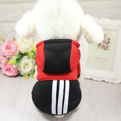 China Custom Wholesale Pretty Dog Girl Hooded White OEM Amazon Cotton Print Luxury Clothes Viable Set Large for sale