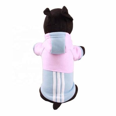 China Fatory Direct Sales Stocked Sports Style High End Waterproof Cute Teddy Sweatshirt Stripe Bathrop Pet Apparel For Autumn Season for sale