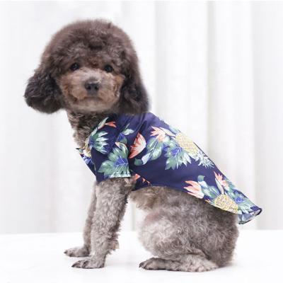 China Fatory Direct Sales Vacation Style Stocked High-end Waterproof Cute Teddy Sweatshirt Stripe Bathrop Pet Apparel For Autumn Season for sale