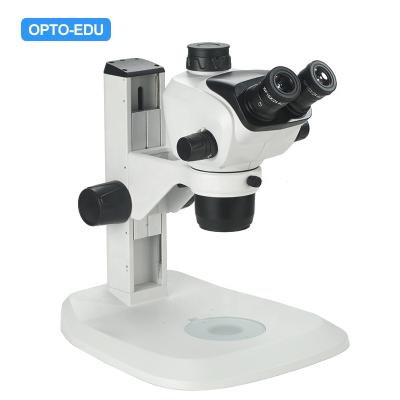 China OPTO-EDU A23.2604-T Continuous Boom Electronic Double Pole Trinocular Adjustable Arm Zoom Stereo Microscopes A23.2604-T for sale