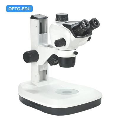 China OPTO-EDU A23.2604-TL Boom Used Quality Binocular Easy Operate Tilting Head Flexible Arm Trinocular Zoom Stereo Microscope A23.2604-TL for sale