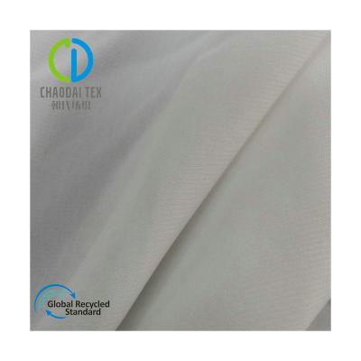 China Double Faced Recycled PET Polyester Fashion Chiffon Fabric Made From Plastic Bottles for sale