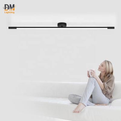 China Surface Mounted Pin For Wall Mount Lamp Semi Flush Mounting Modern Ceiling Led Light Living Room Lighting Surface Mounted Three Year LED Stripe Iron for sale