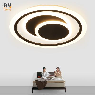 China Minimalist acrylic simple living room led light modern ceiling light LED ceiling round shape flush lamp light fixtures for sale