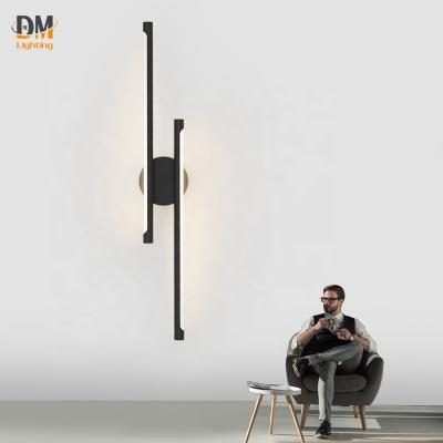 China Gold Modern Black Iron Wall Mounted Ceiling Light Fixtures Interior For Home Residential Wall Lighting Lamp For Living Room for sale