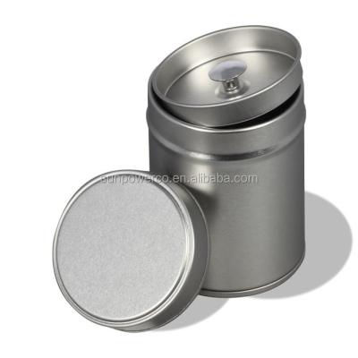 China Recyclable round metal tea tin box/inside lid tea can/round tin for tea storage for sale