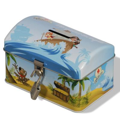 China Recyclable Rectangle Lunch Box / Lunch Box For Kids / Tin Metal Lunch Box Handle for sale