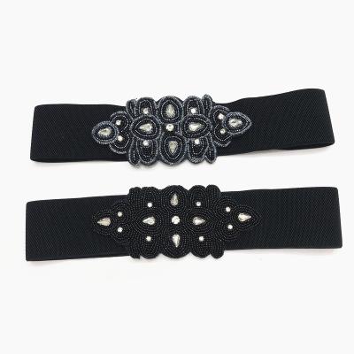 China Garment Accessories Shape Women Girdle Metal Buckle Comfort Flex Waistband For Dress Accessories Elastic Belts For Women for sale