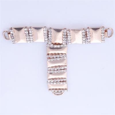 China Shoe Decoration Fashion Jewelry Buckle Chain Women Sandal Shoe Crystal Decoration for sale