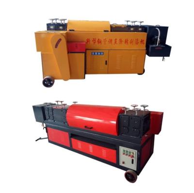 China Motor Construction Work Machine Steel Tube Straightener Pipe Derusting Wire Drawing Machine for sale