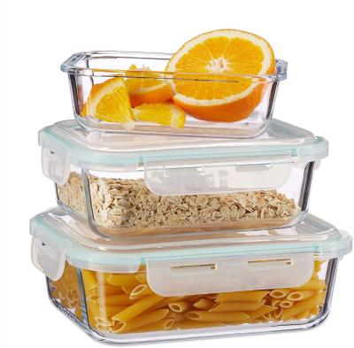 China Viable new design bento lunch box glass food container take away food containers for wholesales for sale