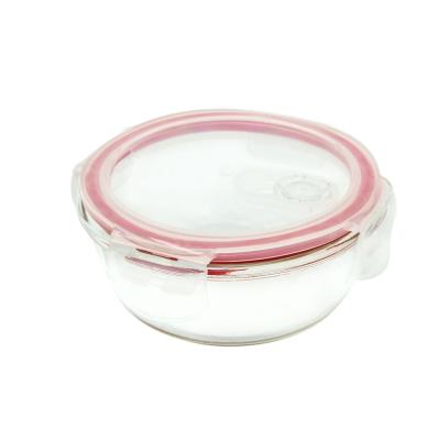 China Sustainable High Borosilicate Glass Container Food Meal Prep Candy Box Tableware for sale