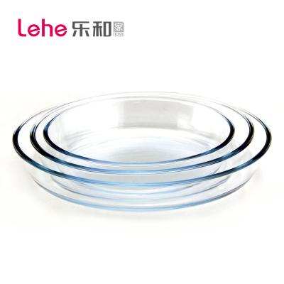 China Sustainable Oval Glass Bakeware Lid Baking Plastic Tray Die Casting Glass Baking Dish 3set for sale