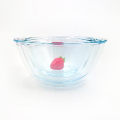 China High Sustainable Professional Clear Borosilicate Glass Salad Bowl With Great Price for sale