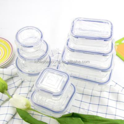 China Viable Heat Resistant Glass Storage Food Meal Prep Containers Bento Lunch Box With PP Lid for sale