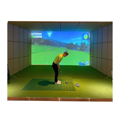 China ETD-2B Customized High Speed Camera Full HD Luxury Golf Simulator Price with Unique dual golf software ETD-2B for sale