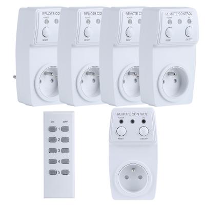 China Residential/Multi-Purpose Smart Home Switch Power Outlet Wireless Remote Control France Standard Smart Socket for sale