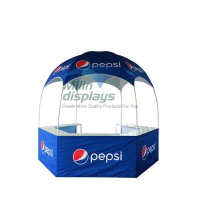 China Portable 3m Iron Frame Event Dome Shape Promotion Booth Tent for sale