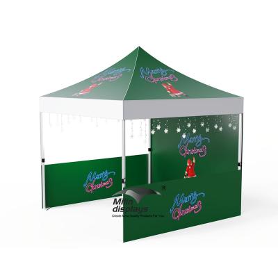 China Portable Custom Printed Aluminum Frame 3x3m Pop Canopy Christmas Tent for sale