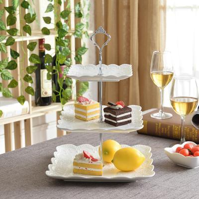 China High Quality Sustainable DIY Metal Cake Stands Gold Fit Handle for sale