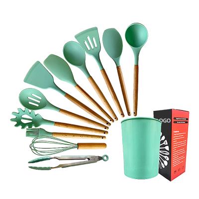 China Viable Wholesale Silicon Utensil Cookware Kitchen Silicone Utensils Tool Kit for sale