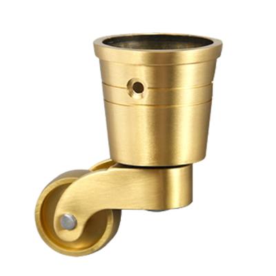 China Modern Wholesale Decorative Furniture Hardware Brass Caster Wheel Caster for sale