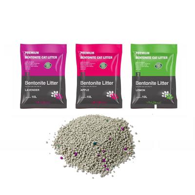 China Sustainable Premium Breakthrough Blue Bentonite Clumping Cat Sand No Silica Gel Cat Litter for sale