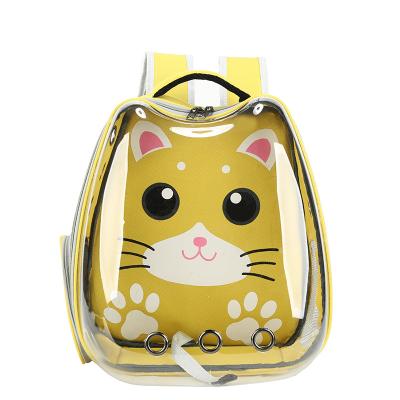 China Outdoor Travel Cat Dog Backpack Bag Large Pet Breathable Space Viable Animal Pet Small for sale