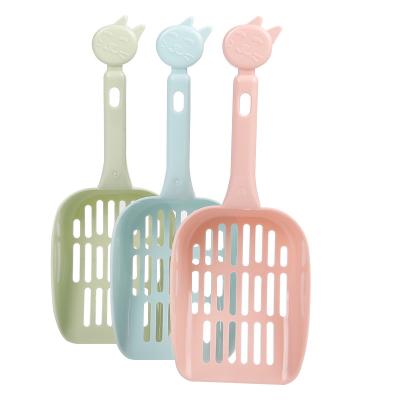 China New Sustainable Pet Care Products Thicken Cat Grip Mesh Format Cat Litter Scoop Shovel for sale