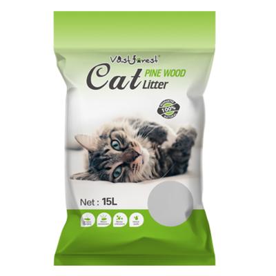 China Lightweight 100% Natural Sustainable Pine Wood Cat Litter for sale