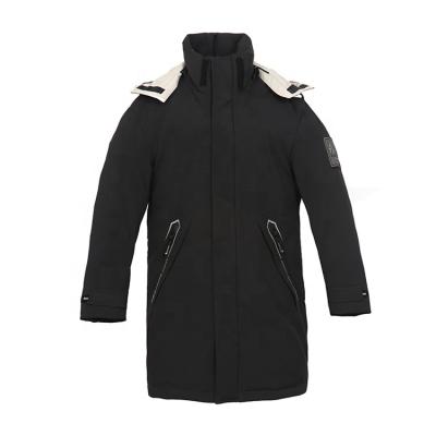 China Men's Winter Warm Casual Long Coat Anorak Stand Collar Down Jacket for sale